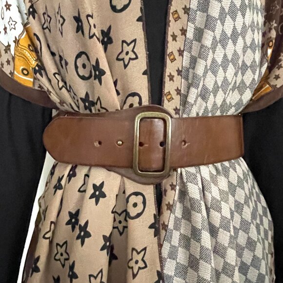 NWOT Vince Comuto WIDE Leather ELASTIC Boho BELT - Picture 3 of 14